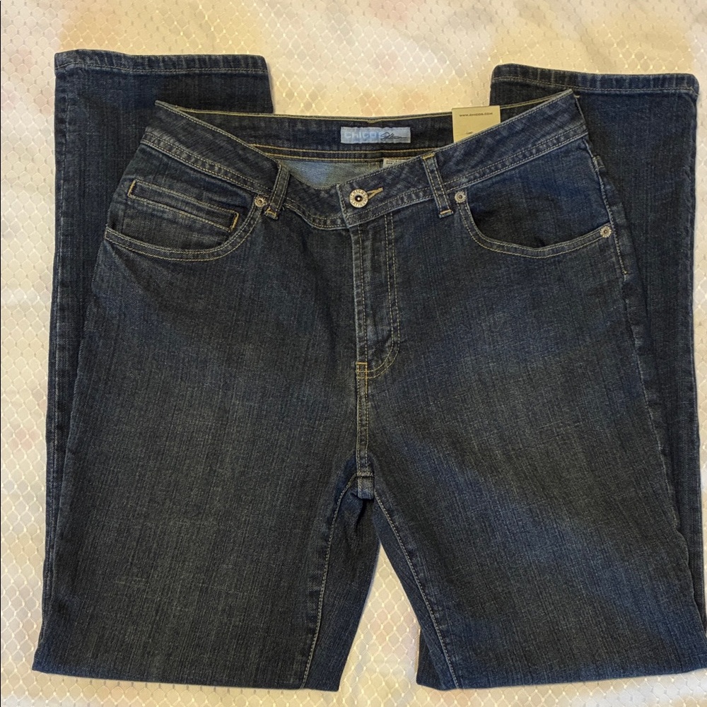 Chicos Platinum Jeans NWT (size 8 fit)